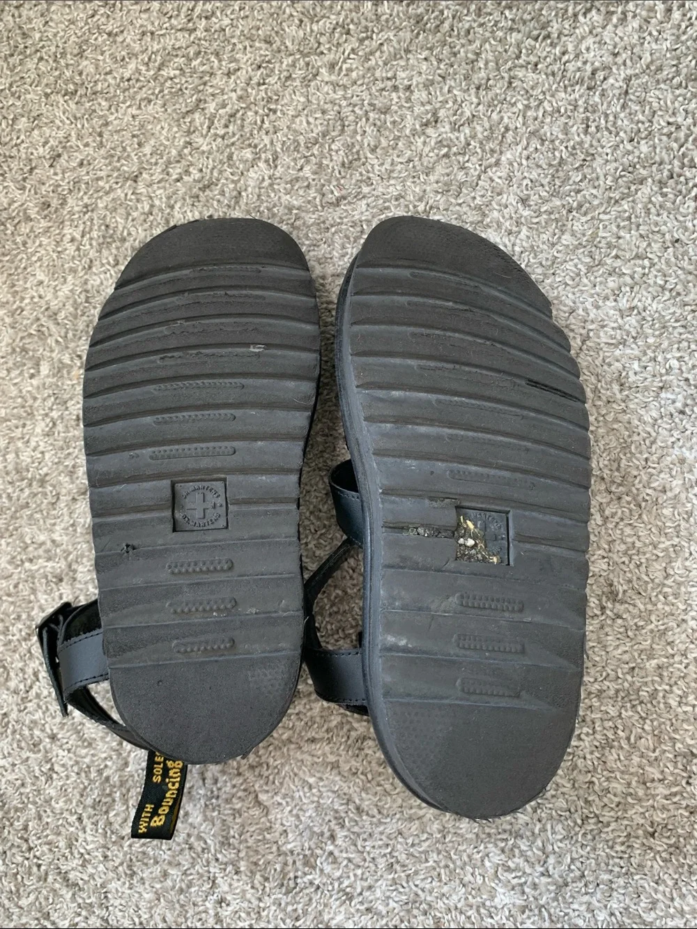 Dr. Martens Blaire Black Strappy Leather Sandals